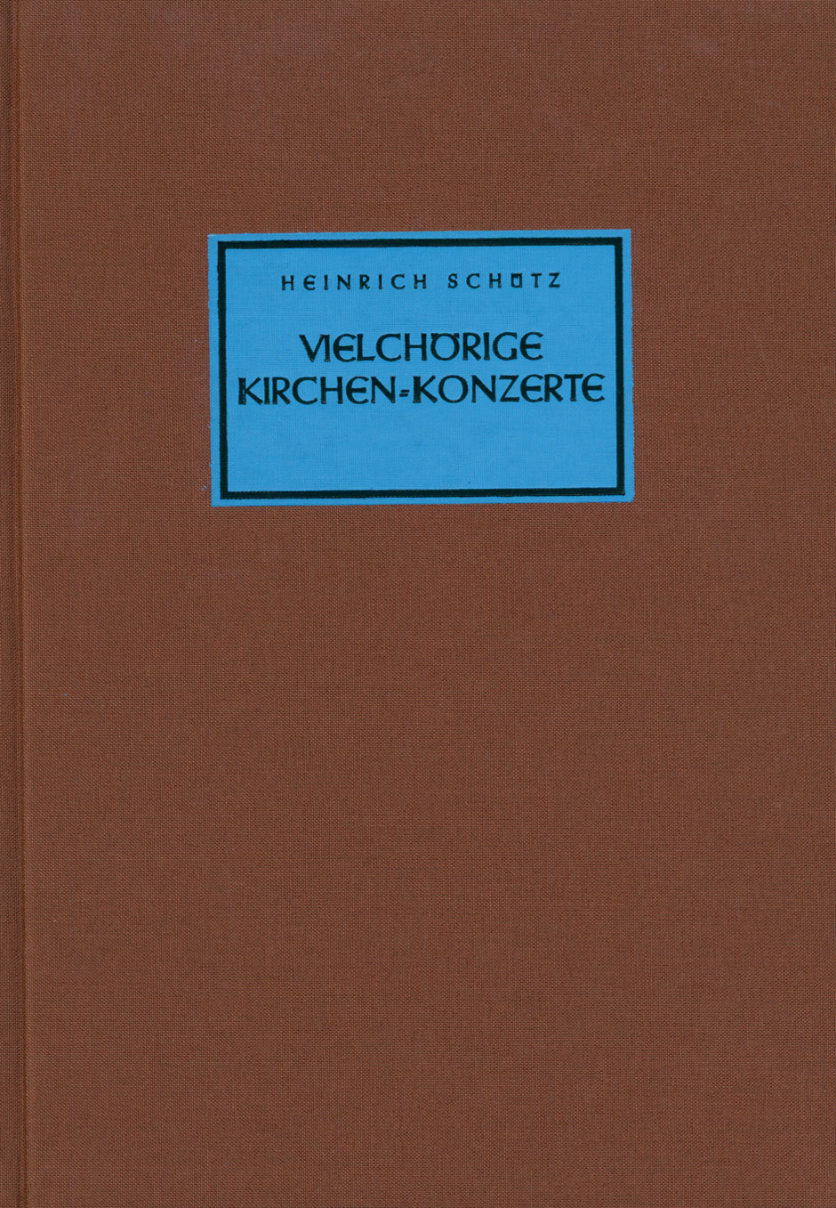 Vorderes Coverbild Vielchörige Kirchenkonzerte