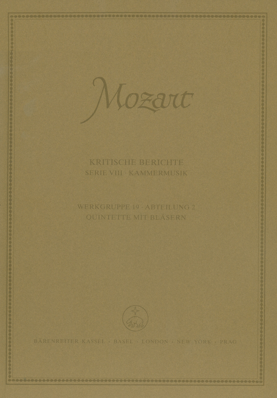 Vorderes Coverbild Quintette mit Bläsern