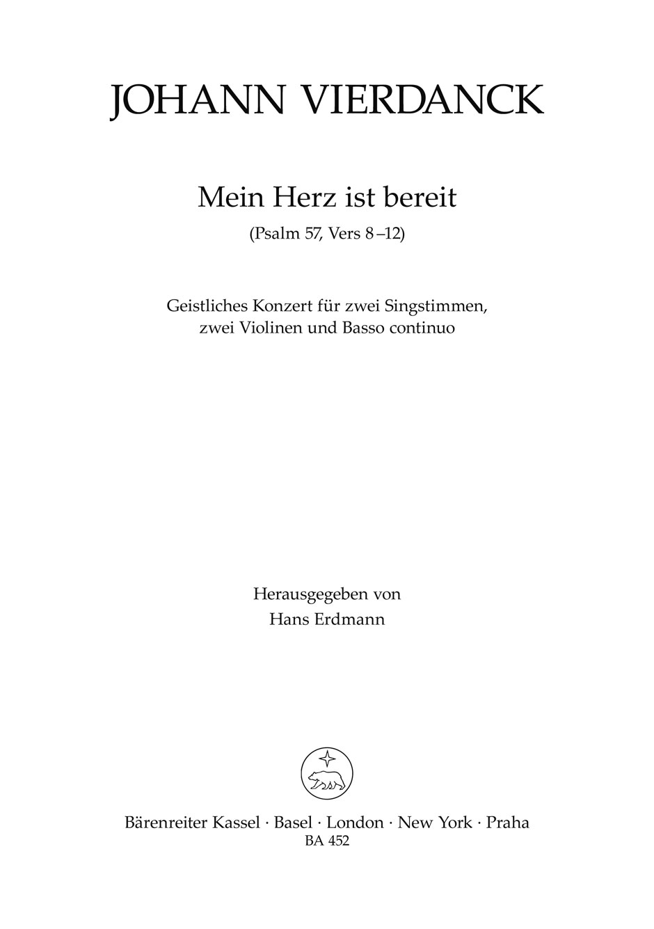 Vorderes Coverbild Mein Herz ist bereit
