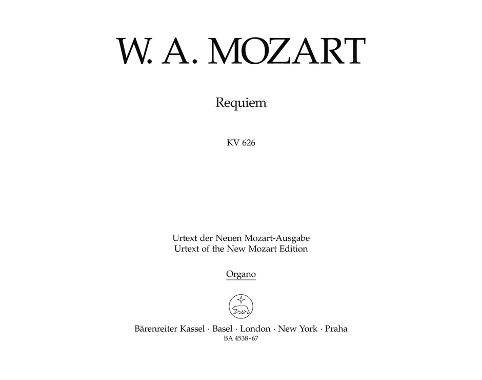 Vorderes Coverbild Requiem KV 626