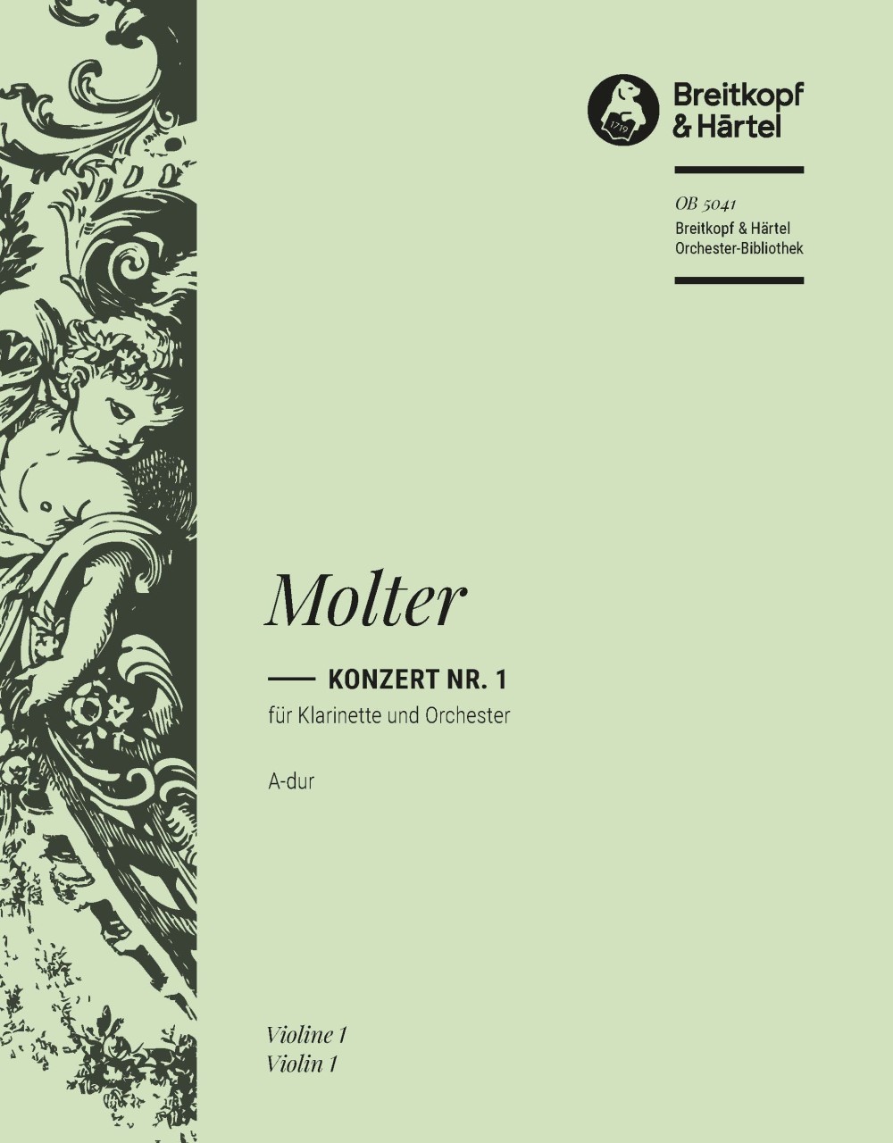 Vorderes Coverbild Konzert für Klarinette und Orchester Nr. 1 A-Dur