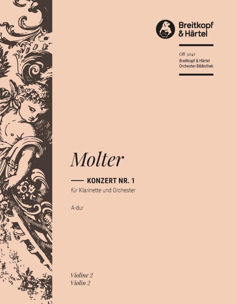 Vorderes Coverbild Konzert für Klarinette und Orchester Nr. 1 A-Dur