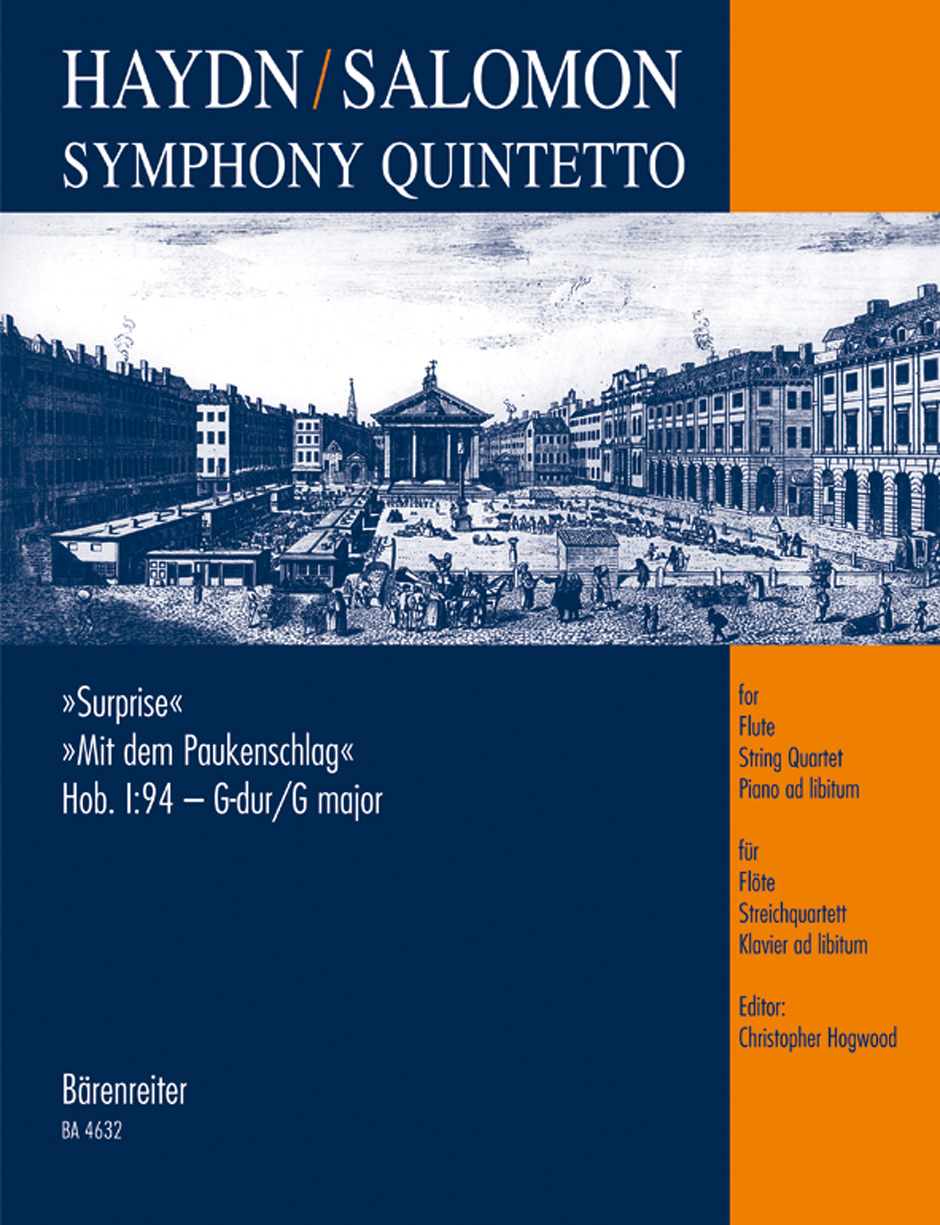 Vorderes Coverbild Symphony Quintetto für Flöte, Streichquartett und Klavier ad libitum G-Dur Hob. I:94