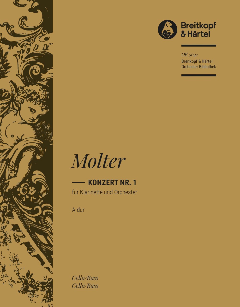 Vorderes Coverbild Konzert für Klarinette und Orchester Nr. 1 A-Dur