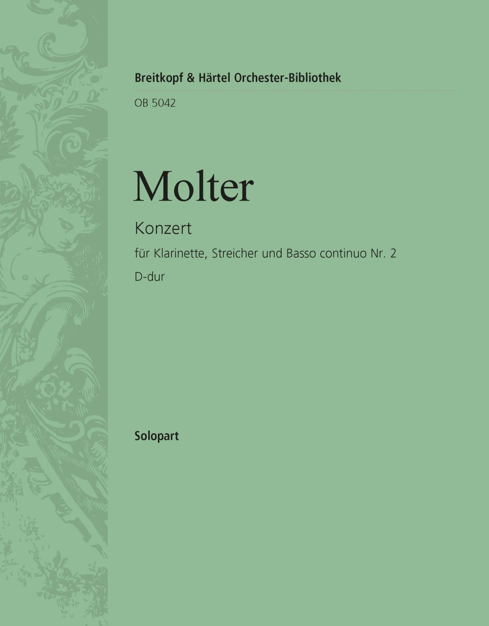 Vorderes Coverbild Klarinettenkonzert Nr. 2 D-dur