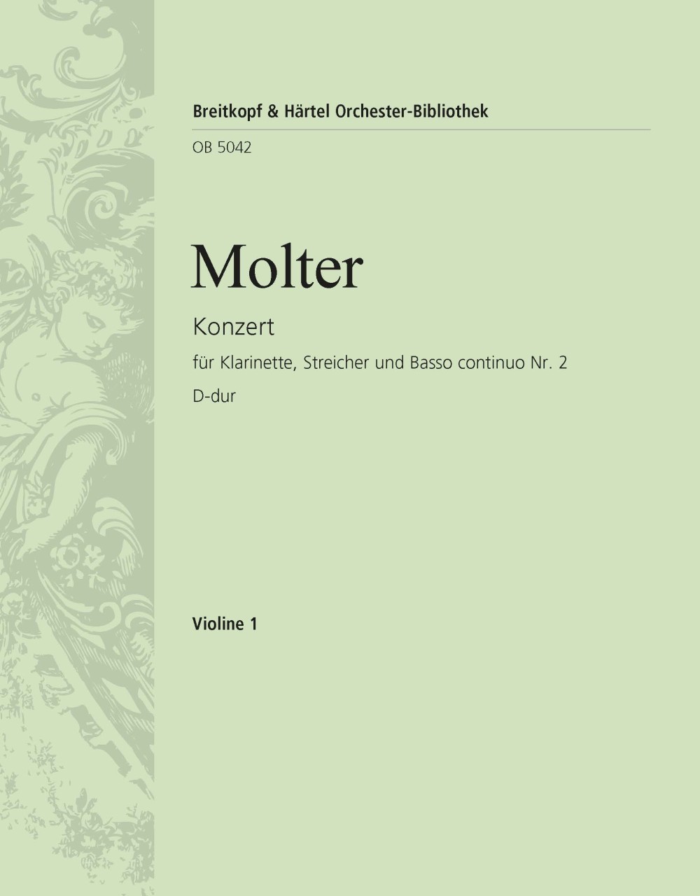 Vorderes Coverbild Klarinettenkonzert Nr. 2 D-dur