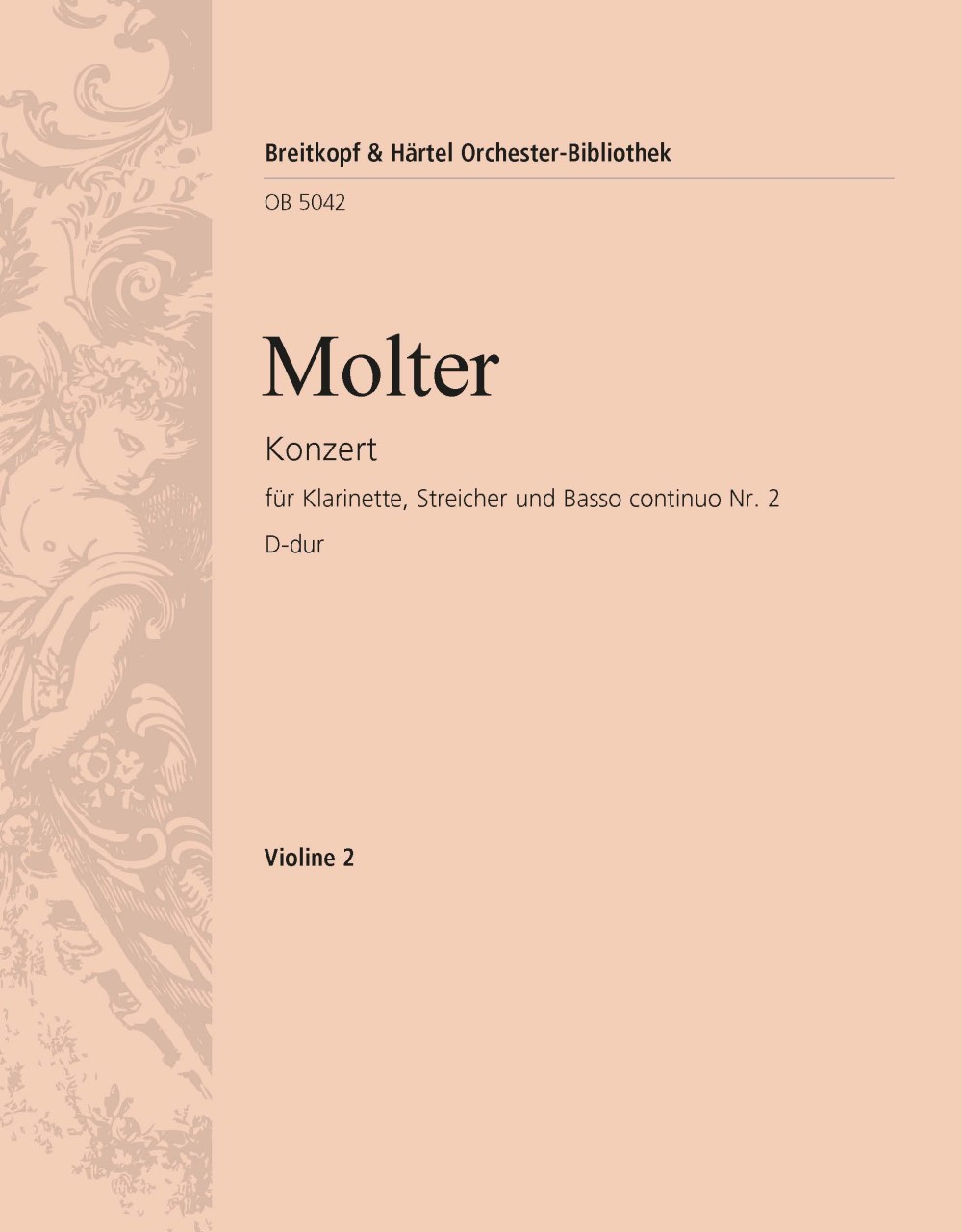 Vorderes Coverbild Klarinettenkonzert Nr. 2 D-dur