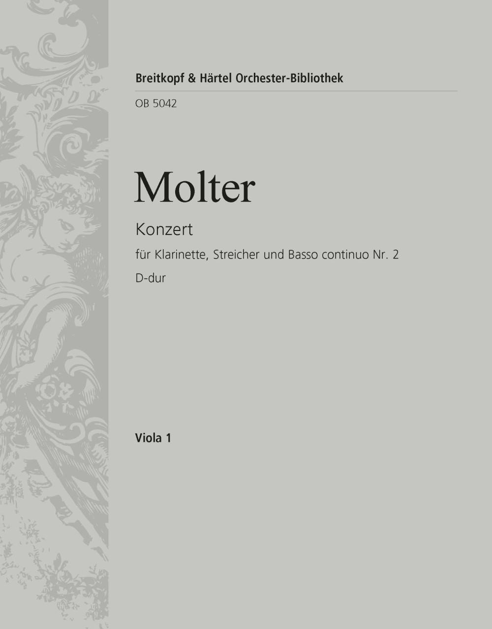 Vorderes Coverbild Klarinettenkonzert Nr. 2 D-dur