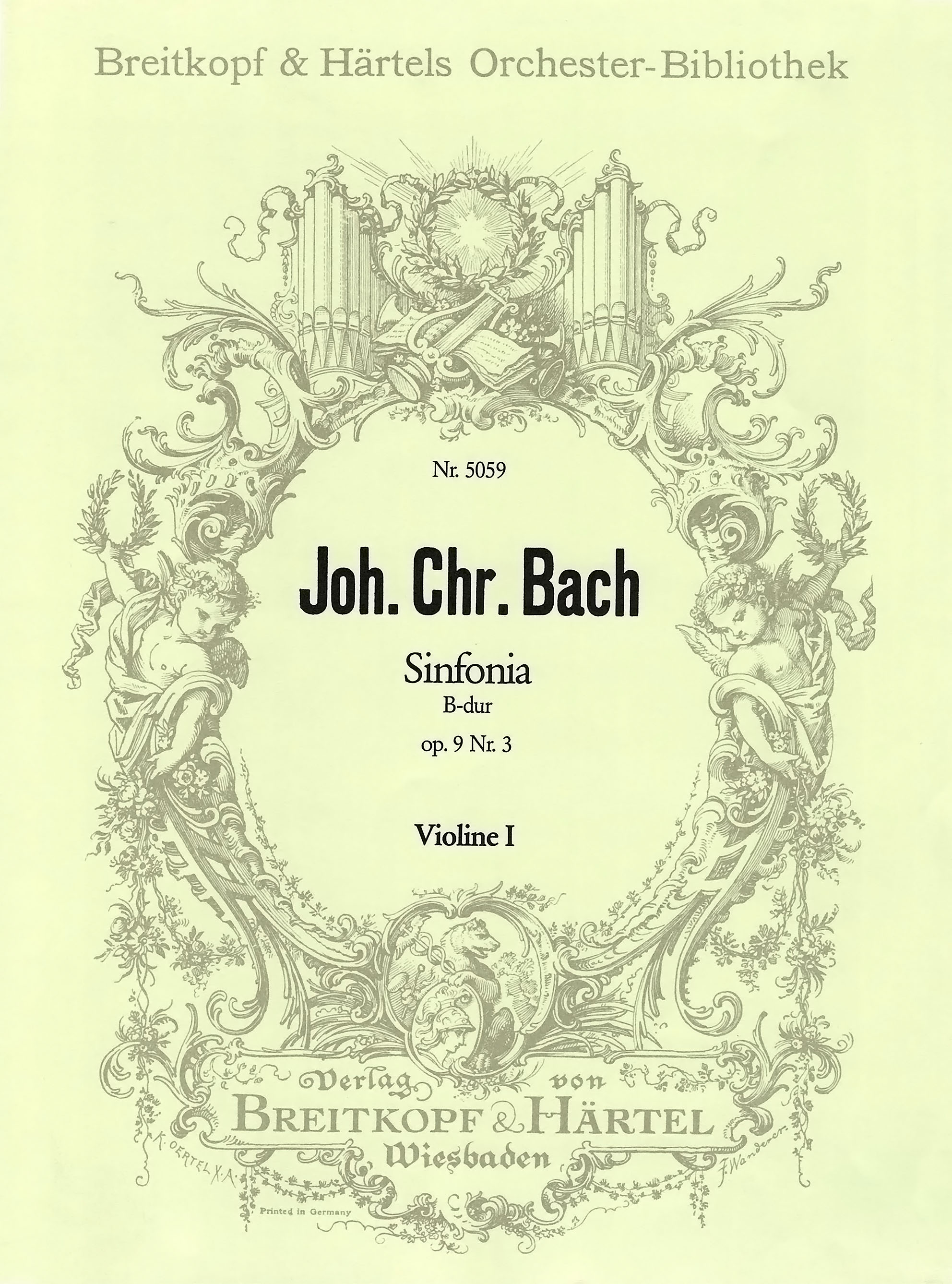 Vorderes Coverbild Sinfonia B-dur op. 9/3