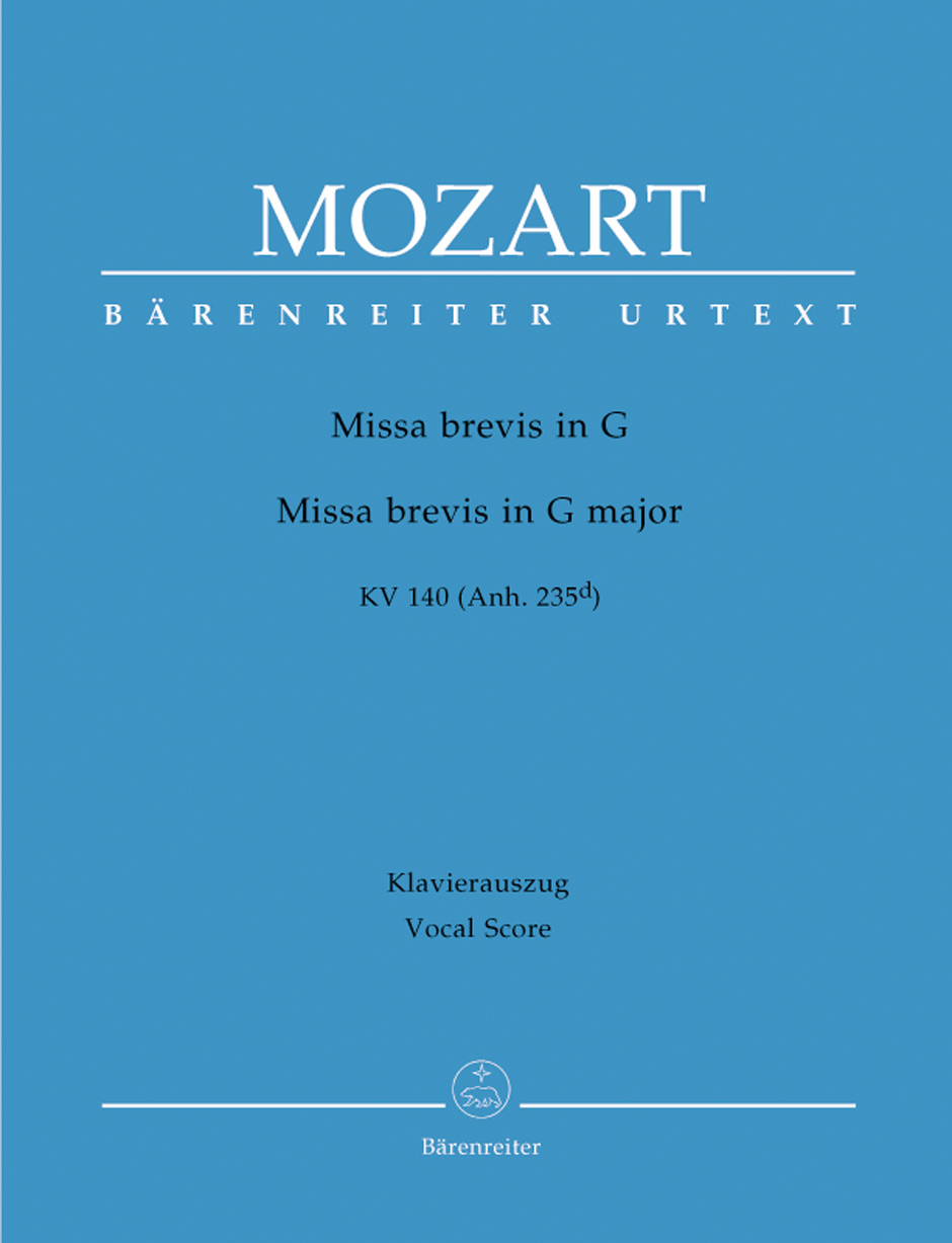 Vorderes Coverbild Missa brevis G-Dur KV 140 (Anh. 235d)