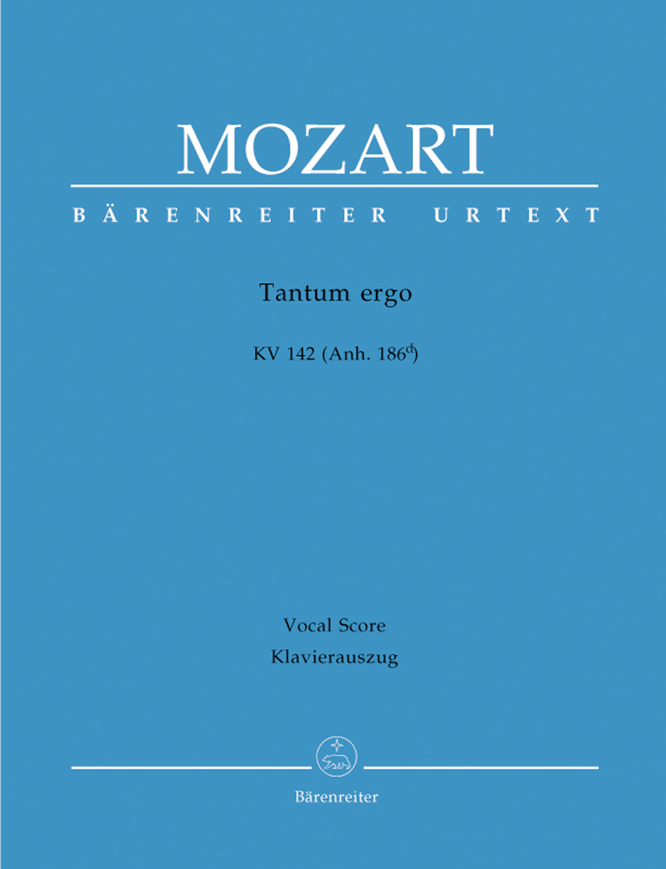 Vorderes Coverbild Tantum ergo KV 142 (Anh. 186d)