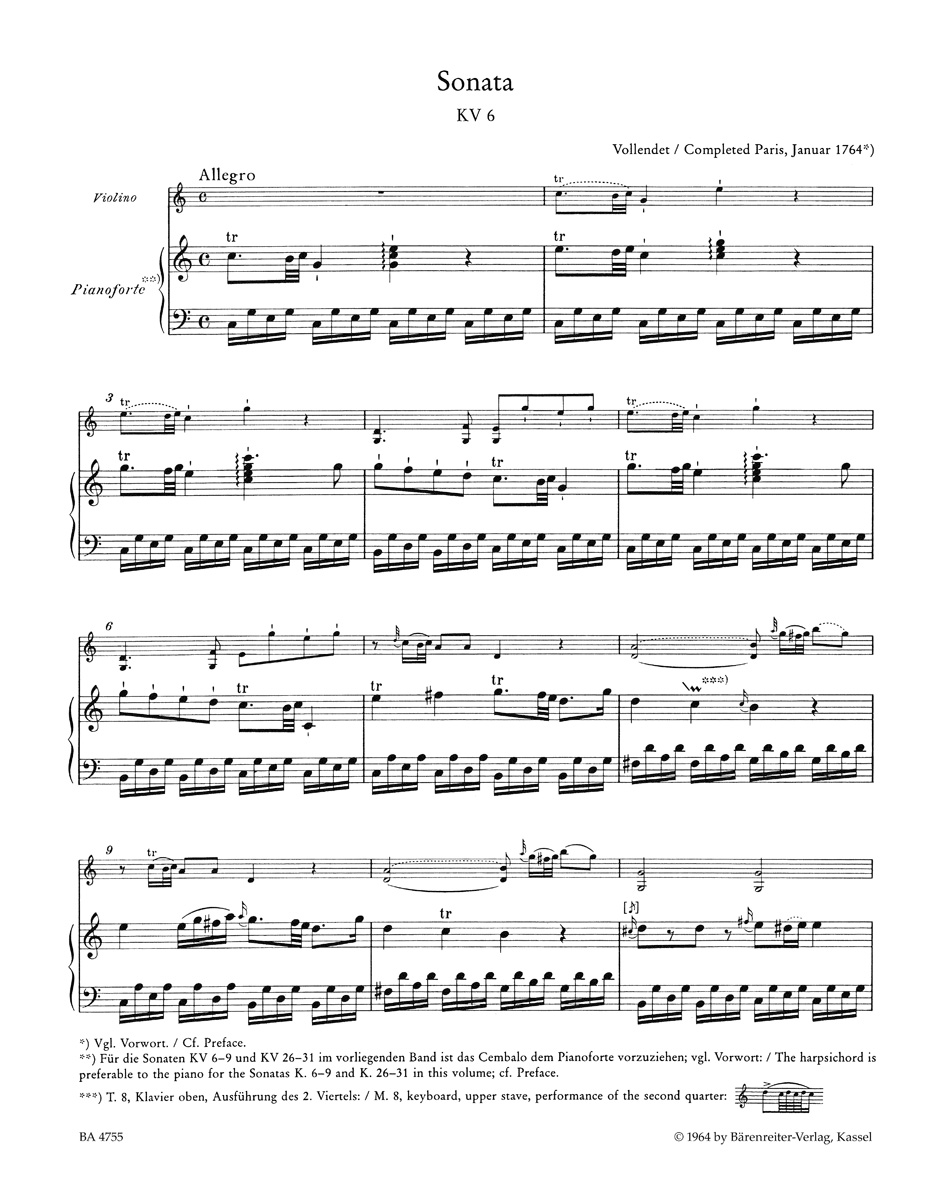 Anderes Coverbild Vier Sonaten für Klavier (Cembalo) und Violine
