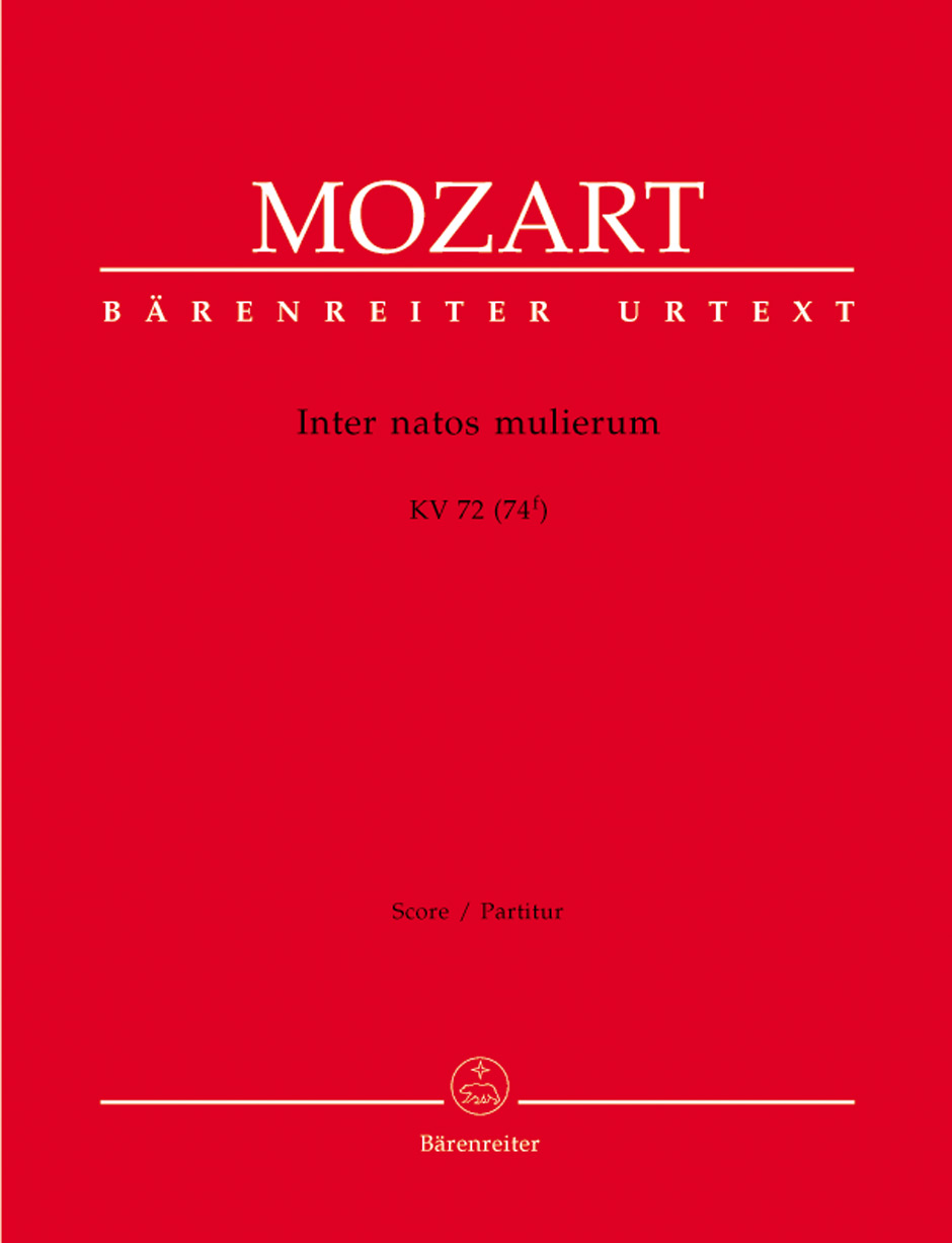 Vorderes Coverbild Inter natos mulierum KV 72 (74f)
