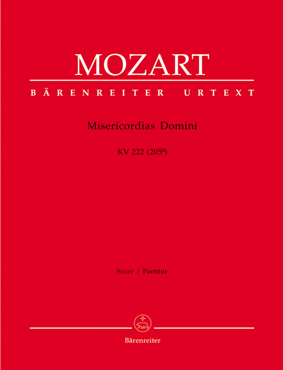 Vorderes Coverbild Misericordias Domini KV 222 (205a)