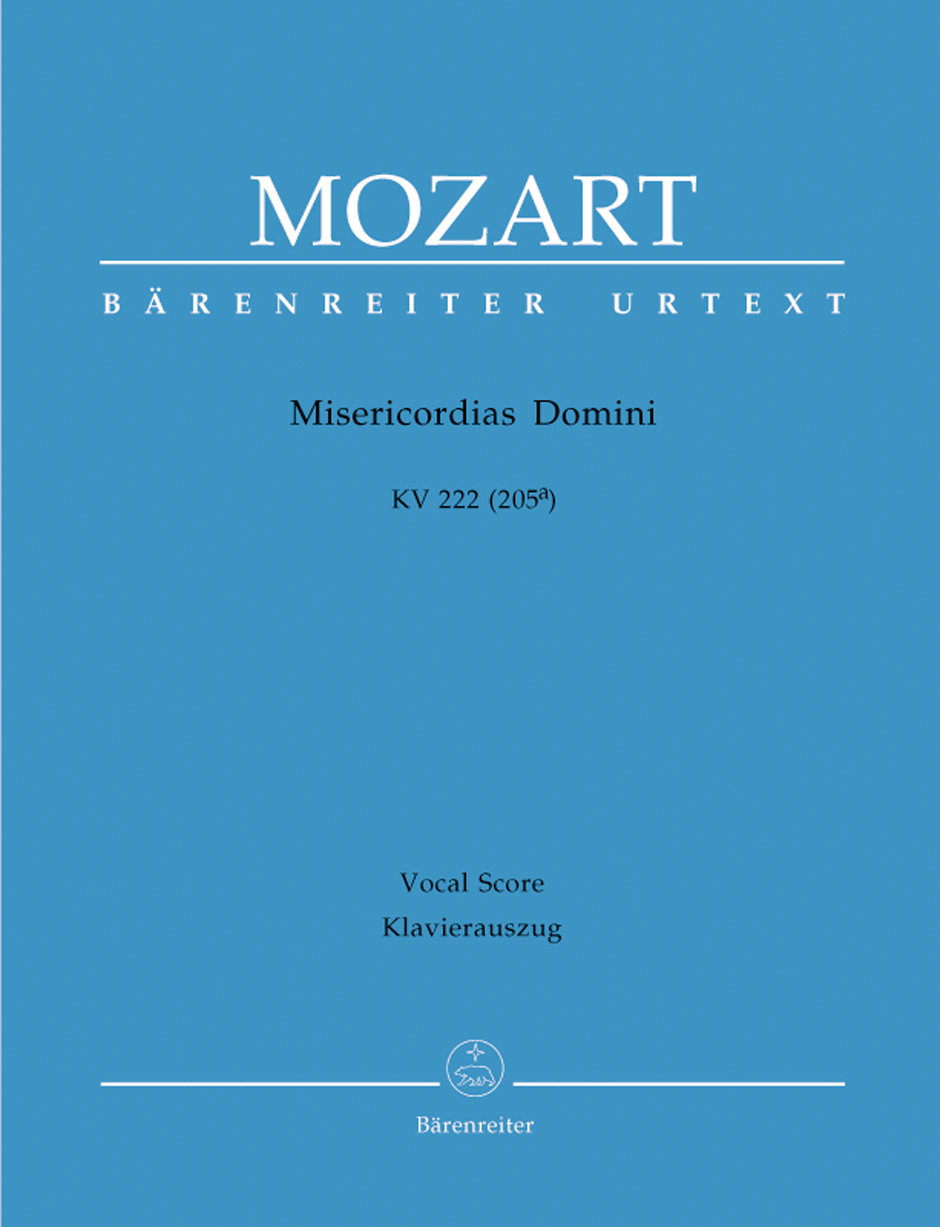Vorderes Coverbild Misericordias Domini KV 222 (205a)