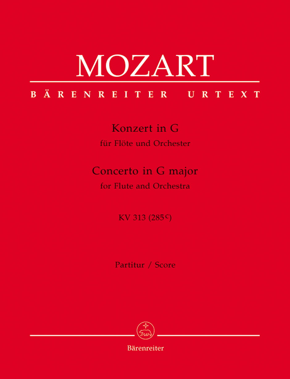 Vorderes Coverbild Konzert für Flöte und Orchester G-Dur KV 313 (285c)