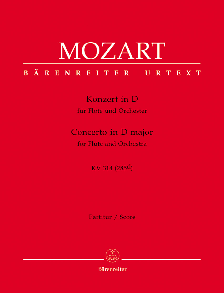 Vorderes Coverbild Konzert für Flöte und Orchester D-Dur KV 314 (285d)