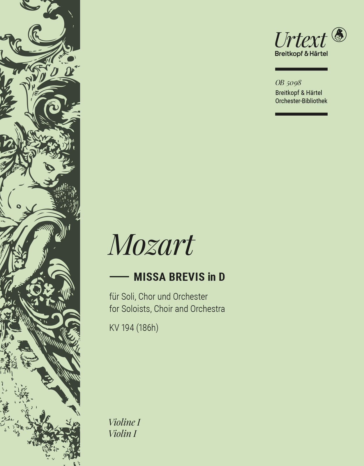 Vorderes Coverbild Missa brevis in D KV 194 (186h)