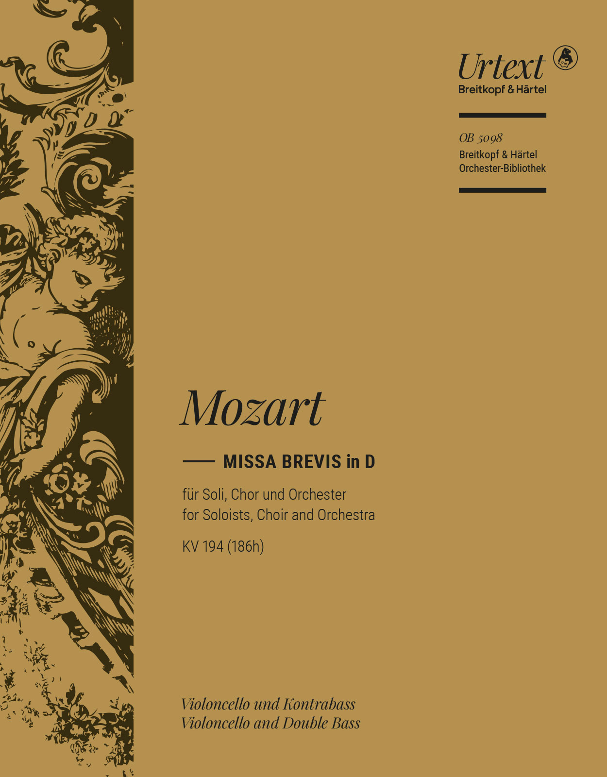 Vorderes Coverbild Missa brevis in D KV 194 (186h)