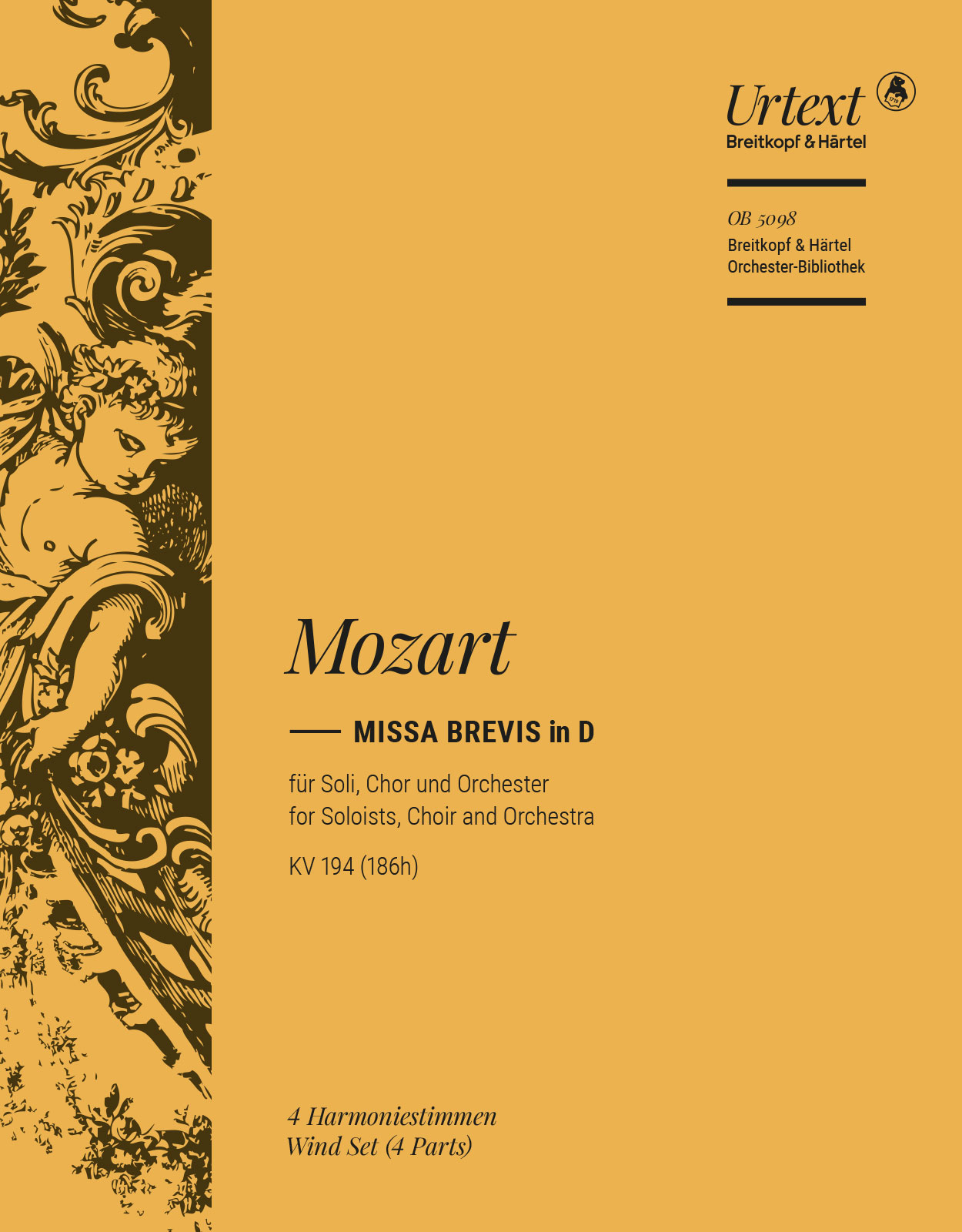 Vorderes Coverbild Missa brevis in D KV 194 (186h)
