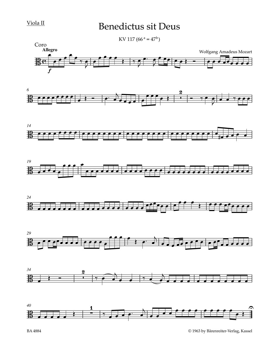 Vorderes Coverbild Benedictus sit Deus KV 117 (66a=47b)