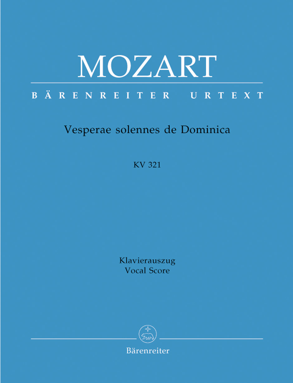 Vorderes Coverbild Vesperae solennes de Dominica KV 321