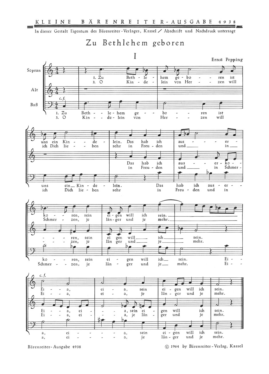 Vorderes Coverbild Zu Bethlehem geboren