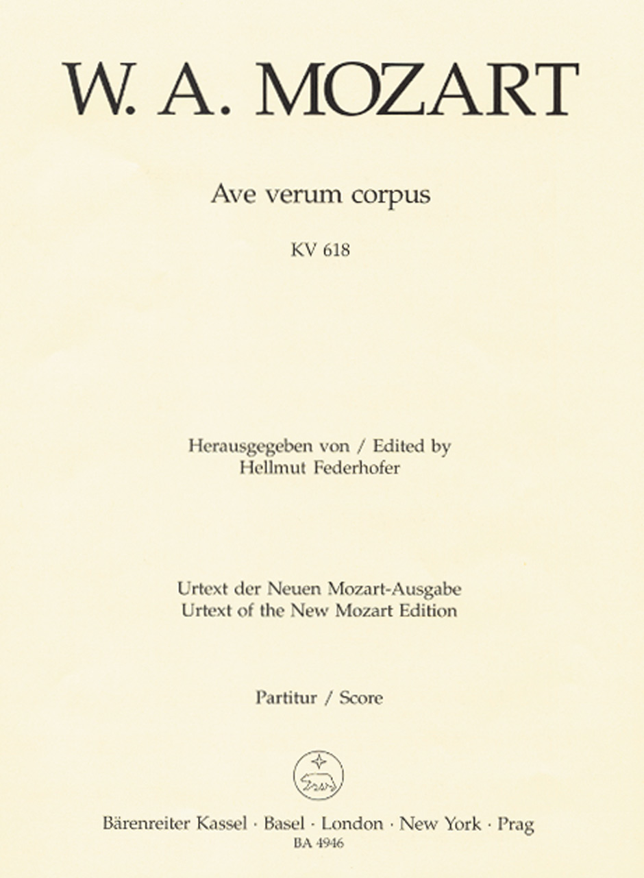 Vorderes Coverbild Ave verum corpus KV 618