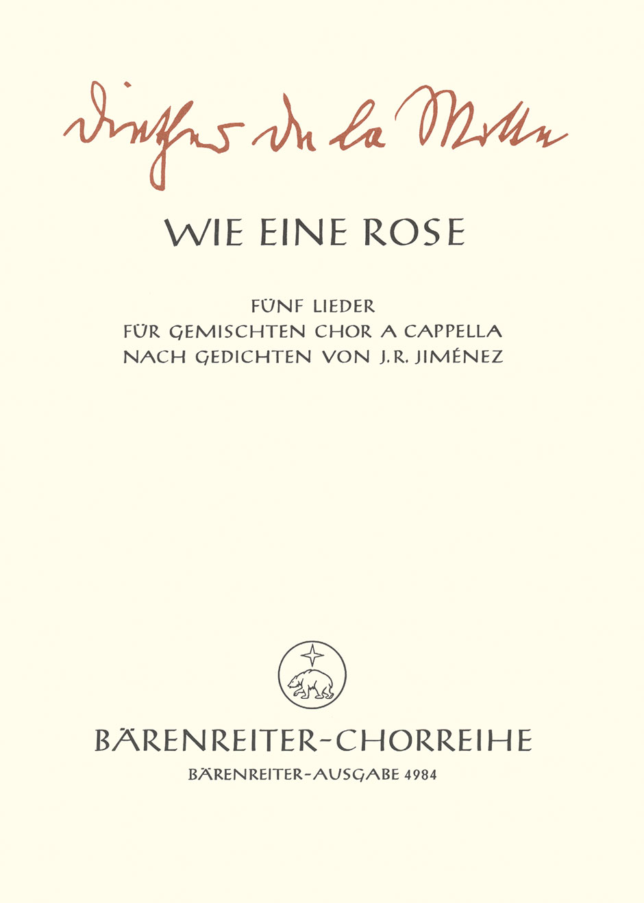 Vorderes Coverbild Wie eine Rose (1964)