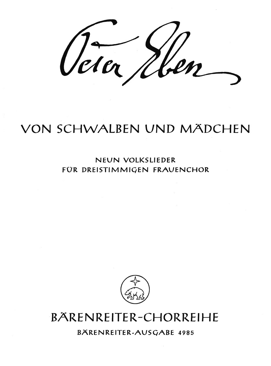 Vorderes Coverbild Von Schwalben und Mädchen