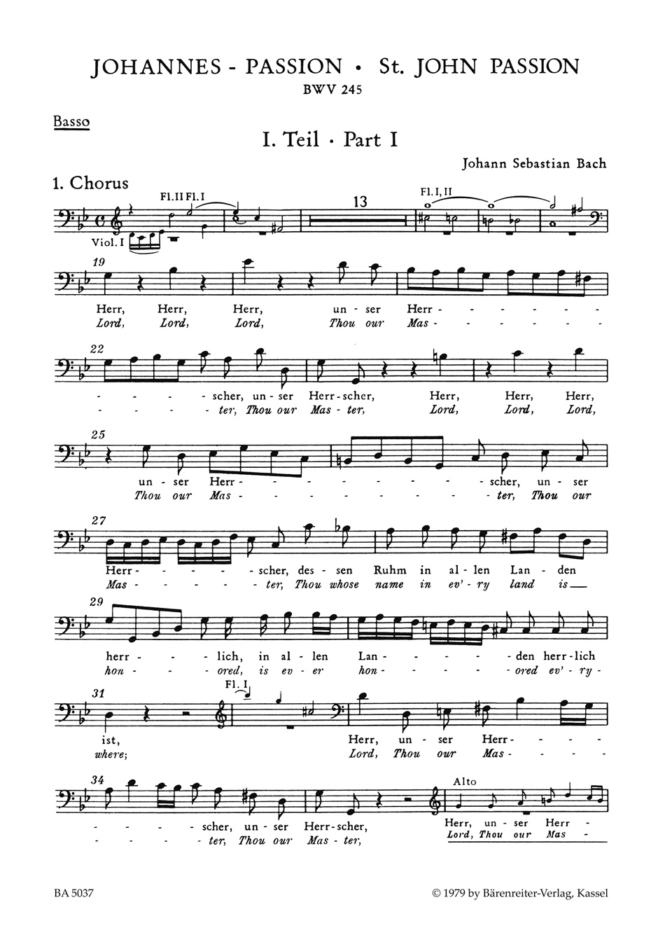 Vorderes Coverbild Johannes-Passion (St. John Passion) BWV 245