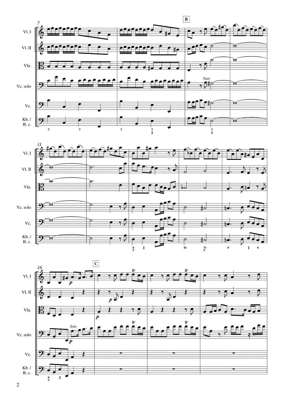 Anderes Coverbild Concerto für Violoncello, Streicher und Basso continuo a-Moll