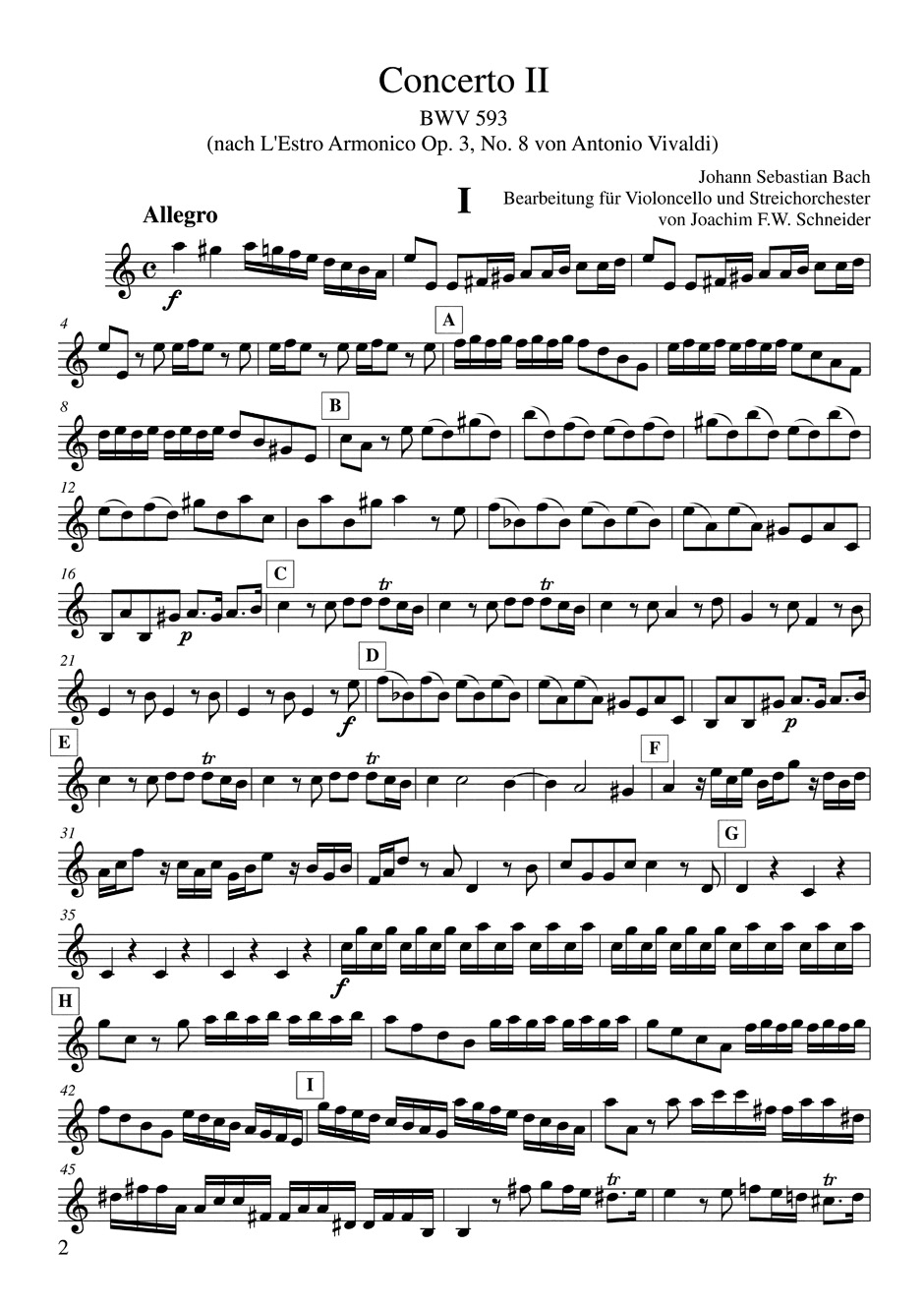 Anderes Coverbild Concerto für Violoncello, Streicher und Basso continuo a-Moll