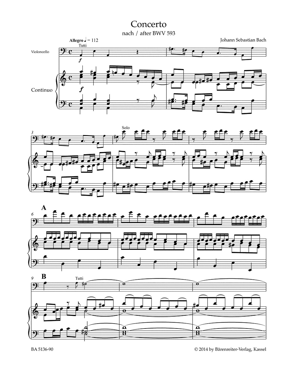 Anderes Coverbild Concerto für Violoncello, Streicher und Basso continuo a-Moll