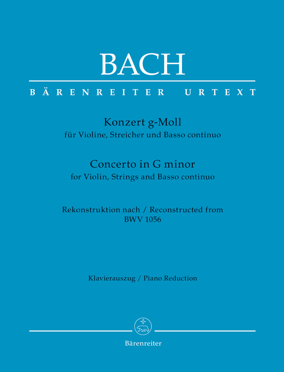 Vorderes Coverbild Konzert für Violine, Streicher und Basso continuo g-Moll