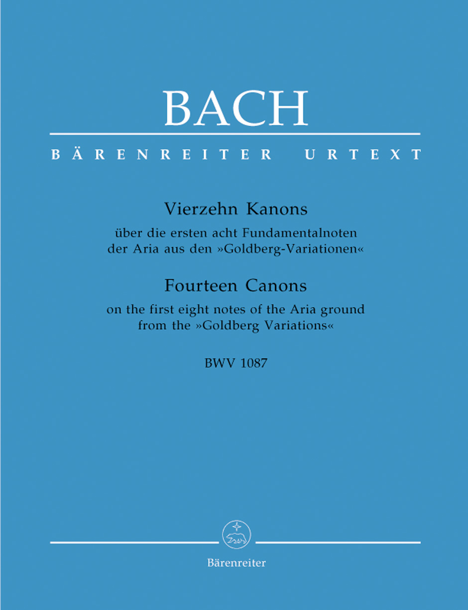 Vorderes Coverbild Vierzehn Kanons über die ersten acht Fundamentalnoten der Aria aus den "Goldberg-Variationen" BWV 1087
