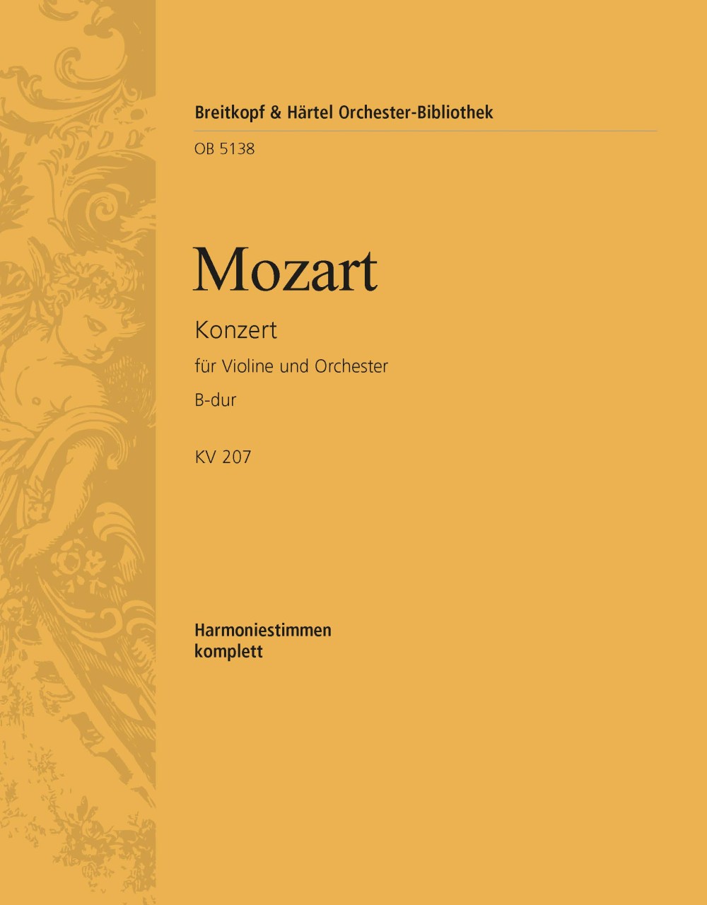 Vorderes Coverbild Violinkonzert [Nr. 1] B-dur KV 207
