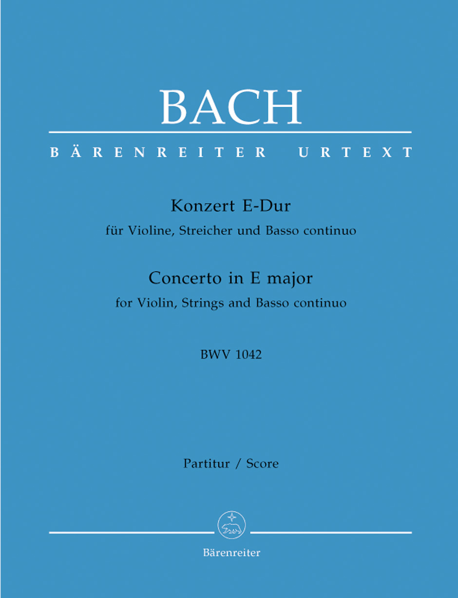 Vorderes Coverbild Konzert für Violine, Streicher und Basso continuo E-Dur BWV 1042