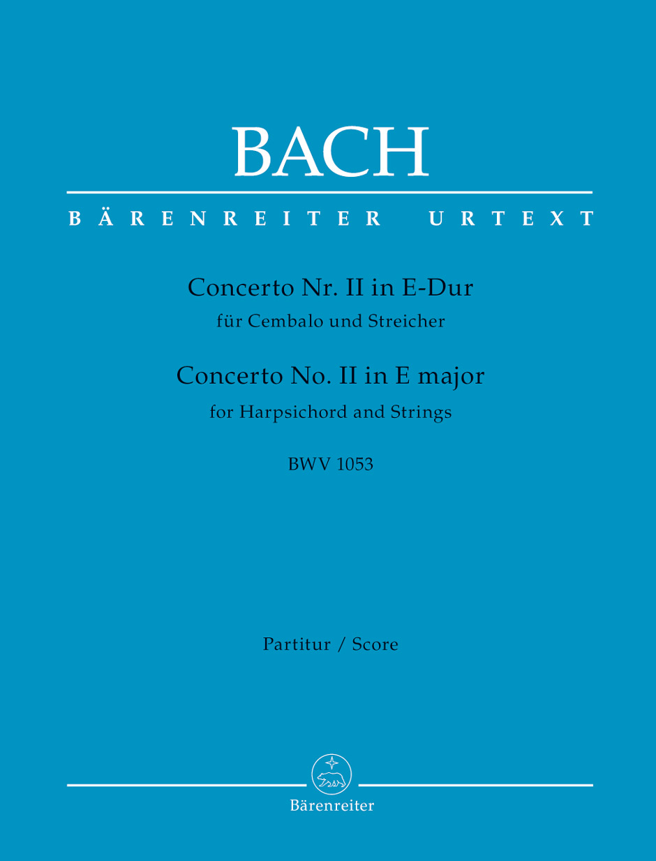 Vorderes Coverbild Concerto für Cembalo und Streicher Nr. 2 E-Dur BWV 1053