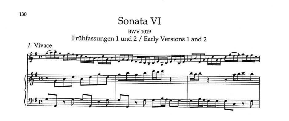 Anderes Coverbild Sechs Sonaten für Violine und obligates Cembalo BWV 1014-1019