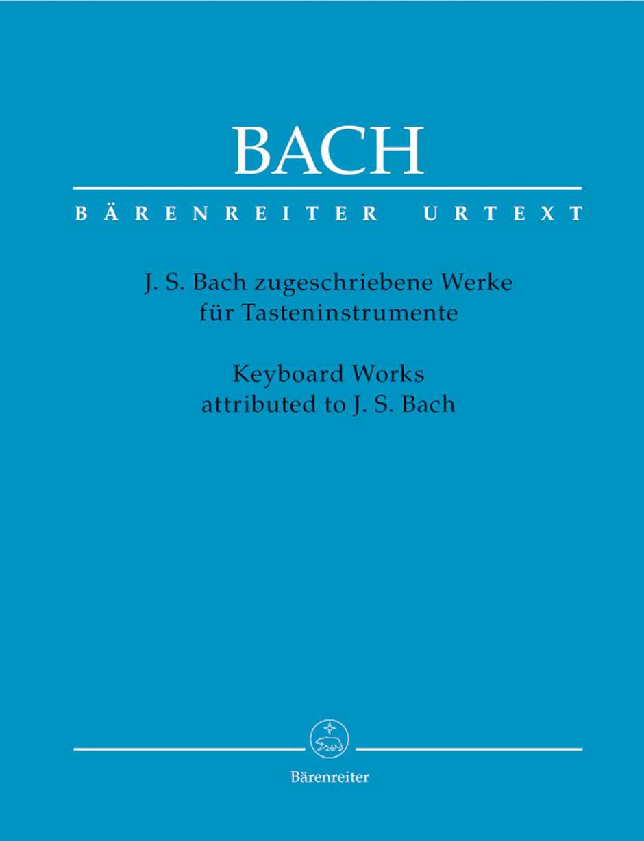 Vorderes Coverbild J. S. Bach zugeschriebene Werke für Tasteninstrumente