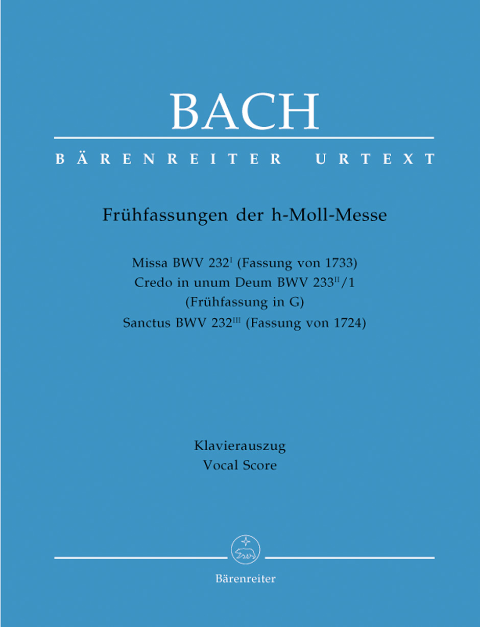 Vorderes Coverbild Frühfassungen zur h-Moll Messe BWV 232