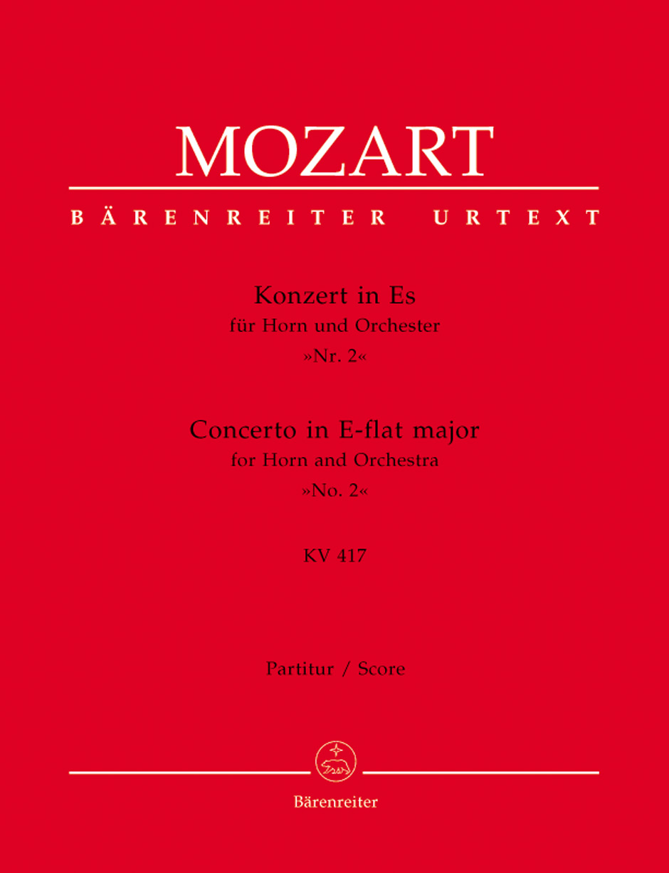 Vorderes Coverbild Konzert für Horn und Orchester Nr. 2 Es-Dur KV 417