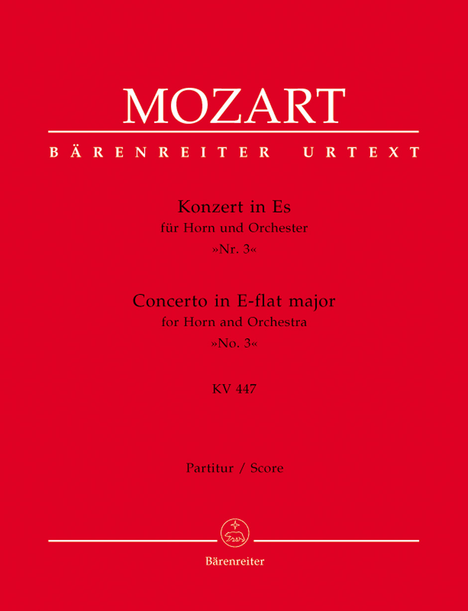 Vorderes Coverbild Konzert für Horn und Orchester Nr. 3 Es-Dur KV 447