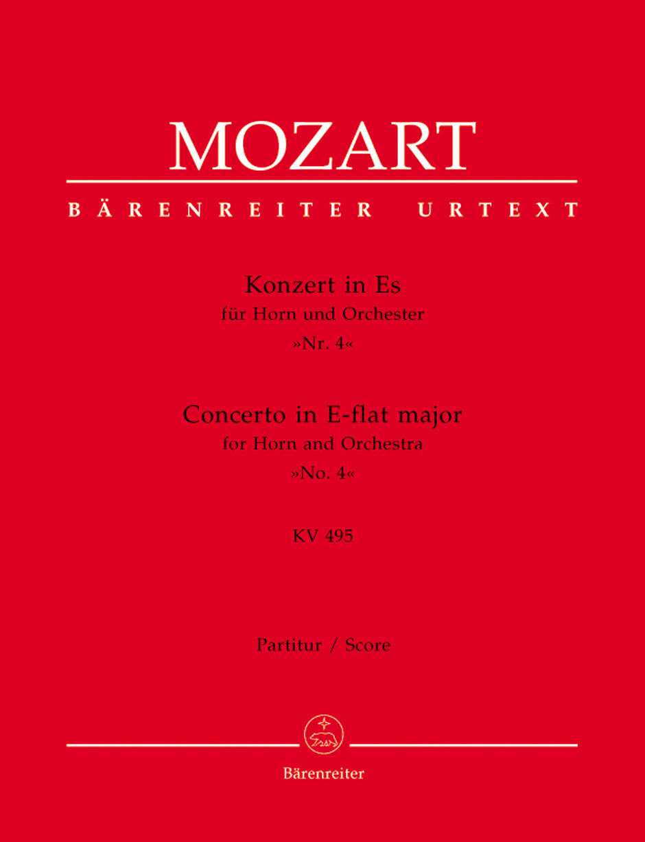 Vorderes Coverbild Konzert für Horn und Orchester Nr. 4 Es-Dur KV 495