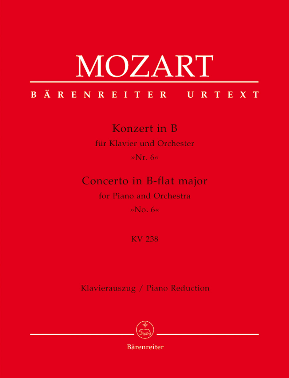 Vorderes Coverbild Konzert für Klavier und Orchester Nr. 6 B-Dur KV 238