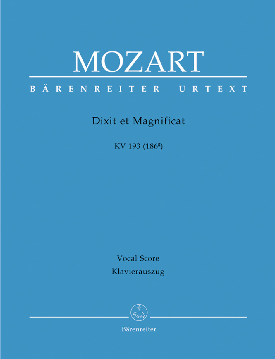 Vorderes Coverbild Dixit et Magnificat KV 193 (186g)