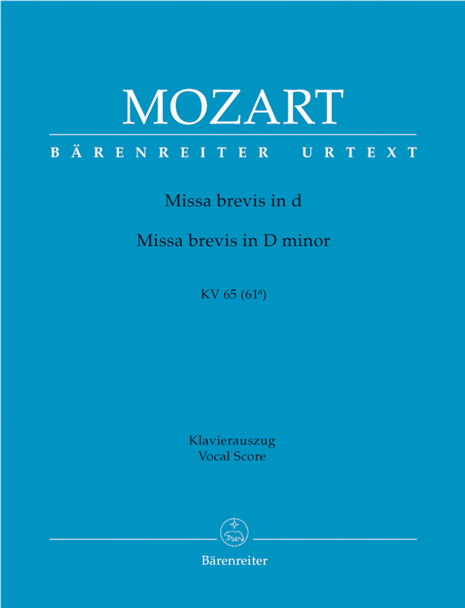 Vorderes Coverbild Missa brevis d-Moll KV 65 (61a)