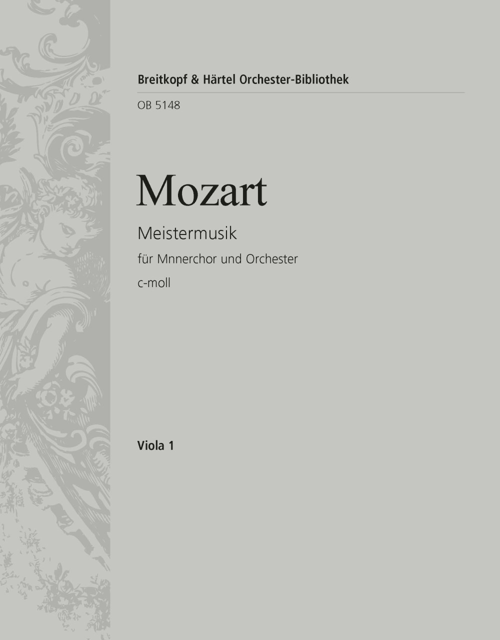 Vorderes Coverbild Meistermusik c-moll nach KV 477 (479a) "für Chor und Orchester"