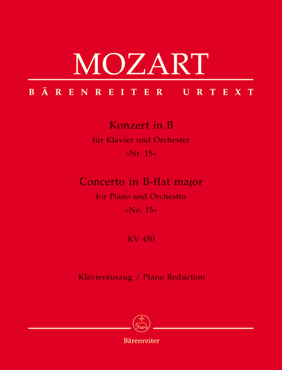 Vorderes Coverbild Konzert für Klavier und Orchester Nr. 15 B-Dur KV 450